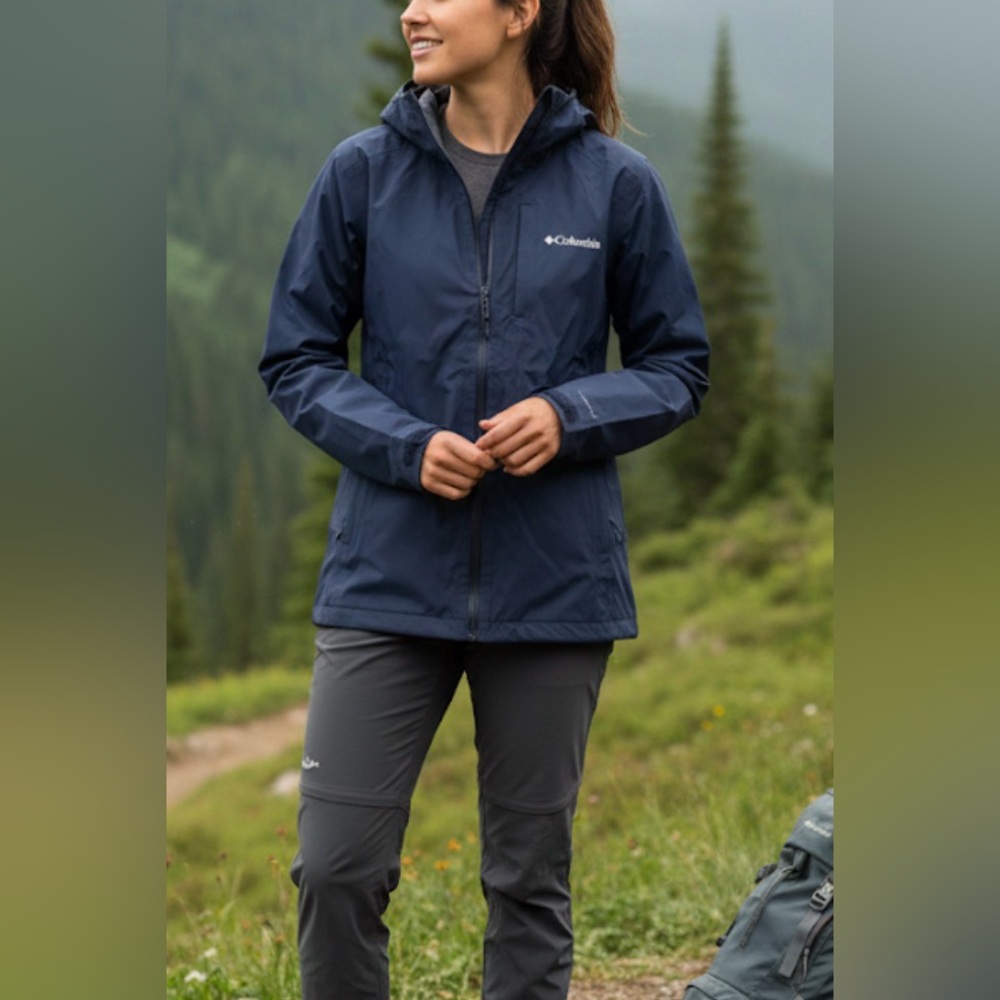 ColumbiaOmni Tech AmpliDry Shell S nwt hiking travel windproof windbreaker